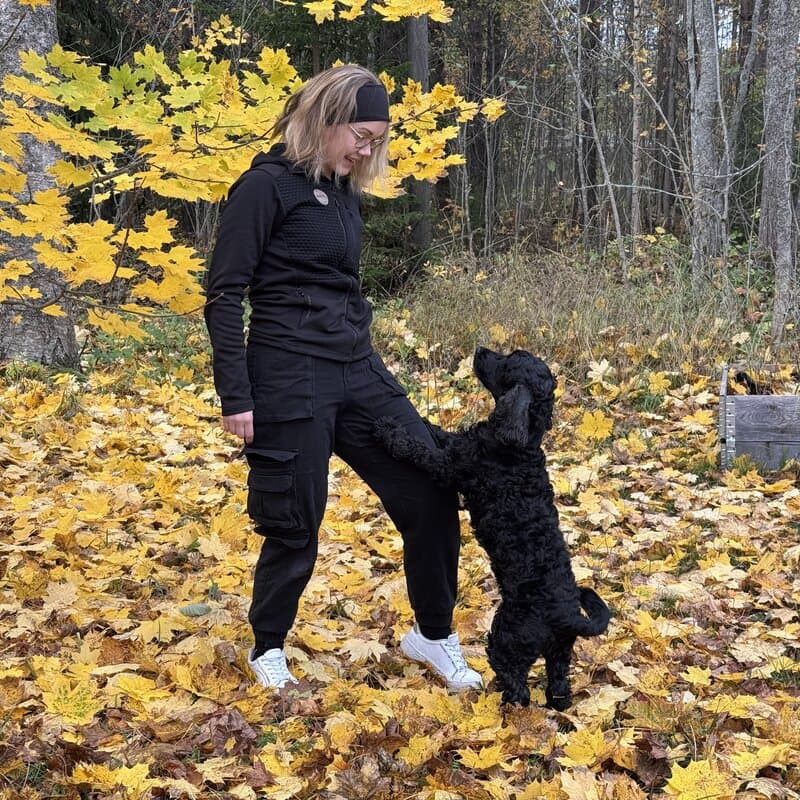 Dog trainer portrait